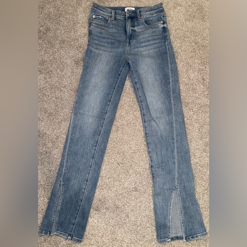 Pistola Blue Flare Wide Leg Denim